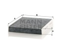 FILTRE BERLINE MANN-FILTER CUK 2533-2 VERS BMW 5 TOURING (F11) 5 BERLINE (F10)photo 16