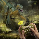 Dinosaurus Velociraptor diaľkovo ovládaný diaľkový ovládač port usb zvuky QX020 Hĺbka produktu 45 cm