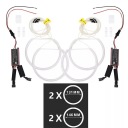 4 DIODES BMW E46 131 LED CCFL ROULEMENT EYE FEUX VERS CONDUITE DIURNE VERS 146MMphoto 7