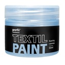 Перламутровая краска для ткани, 50мл - синяя.