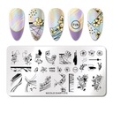 Штамп для украшения ногтей «ЦВЕТЫ»