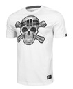 Koszulka Pit Bull Skull Wear Biała L Materiał dominujący bawełna