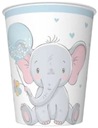 БУМАЖНЫЙ СТАКАННИК ДЛЯ ДЕТСКОГО ДУША ELEPHANT BLUE 8 ШТ.
