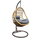ПОДВЕСНОЕ КРЕСЛО-КАЧАЛКА САДОВЫЙ КОКОН КОРЗИНА БЕЖЕВЫЙ ГАМАК