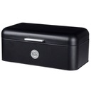 ХЛЕБНАЯ КОРОБКА, ЧЕРНАЯ, БОЛЬШОЙ МЕТАЛЛИЧЕСКИЙ КОНТЕЙНЕР ДЛЯ ХЛЕБА