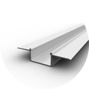 P14-3 белый встраиваемый широкий светодиодный профиль для гипсокартона 2м