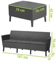 Záhradný set SALOMON 3 seater | hnedá EAN (GTIN) 8711245158693