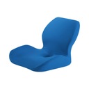 Poduszki na krzesła z pianki memory do domu w kolorze niebieskim Głębokość mebla 0 cm