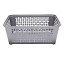 Корзина пластиковая корзина DOMINO 4 36х26х14 Серебро