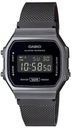 Черные часы-секундомер Casio Vintage A168WEMB-1BEF