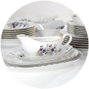 G559 СТОЛОВЫЙ И КОФЕЙНЫЙ СЕРВИЗ 12 84 ROCOCO ĆMIELÓW