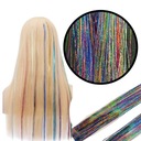 ЦВЕТНЫЕ ПРЯДКИ ДЛЯ ВОЛОС СИЯЮЩИЕ НИТИ ДЛЯ ВОЛОС 90см РАЗНОЦВЕТНЫЕ