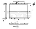 TYC RADUADOR DEL MOTOR 726-0016-R 