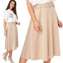 526_ ЭЛЕГАНТНАЯ ЮБКА МИДИ ИЗ ЗАМШИ С ПОЯСОМ