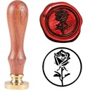 Печать, штамп для сургуча, сургуч, узор ПРЯМАЯ РОЗА