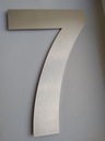 NUMER NA DRZWI ARIAL 6cm „7” NIERDZEWNY
