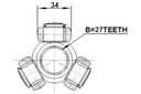 FEBEST TRIPOID NISSAN WINGROAD AD Y11 1999.05-2008.10 JP