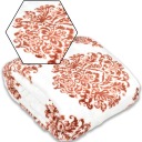 Одеяло покрывало BAXI 160x200 коричневый и белый