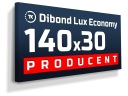 Рекламный световой короб Dibond LUX ECONOMY 140х30см