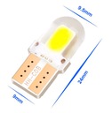 2X ЛАМПОЧКА СВЕТОДИОД LED W5W COB 2 ДИОДИ 4-CHIP T10 СИЛИКОН фото 4