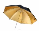 ЧЕРНО-ЗОЛОТОЙ СВЕТООТРАЖАЮЩИЙ СОГРЕВАЮЩИЙ ЗОНТ 85см
