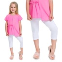 LEGGINSY DZIECIĘCE 3/4 GETRY RYBACZKI BIAŁE 152