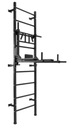 Лестница гимнастическая для упражнений Profi, черная | до 250 кг