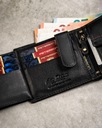 Классический мужской кожаный кошелек PETERSON + подарочный набор брелок