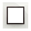 Одинарная стеклянная рамка для розеток и выключателей Simon 54 Nature DRN1/72