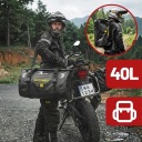 2× СУМКА МОТОЦИКЛЕТНА 40L СУМКА КОФР NA ЗАДНІ СИДІННЯ ВОДОВІДШТОВХУЮЧА ДВИГУН ROLL  фото 10