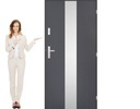 ПОЛЬСКИЕ НАРУЖНЫЕ ДВЕРИ INOX STEEL1S 72MM 100CM