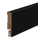 80x16 мм ДЕКОРАТИВНАЯ НАПОЛЬНАЯ ПЛАНКА МДФ ЧЕРНАЯ, ЦОКОЛЬ, радиус R2