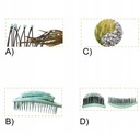 Kefa na vlasy Rozčesávanie Profilovaná Ekologická Masážna Masáž Priemer 0 mm