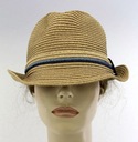 $75 BLOCK HEADWEAR Kapelusz Fedora OSFM 57-59cm Płeć kobieta