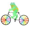 1 шт., колеса с ветряной мельницей и лягушкой для велосипеда