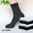 10 Pairs Bamboo Socks For Men Soft Winter Man Stocking White Black Male ...