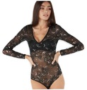 TEZENIS BODY KORONKA KWIATY SREBRNY NADRUK S