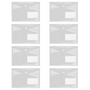 ОФИСНЫЕ СУМКИ С КНОПКАМИ, ПРОЗРАЧНЫЙ ПЛАСТИК