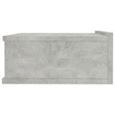 vidaXL Závesný nočný stolík, betónová sivá, 40x30x15 cm Šírka nábytku 40 cm