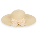 Женская соломенная шляпа на лето с большими полями, летняя волнистая, пастельная