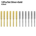 12шт цилиндрических борфрез Pi с алмазным покрытием