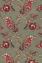 Шелковый нагрудный платок хаки с цветочным принтом Lancerto M.886