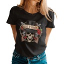 ЖЕНСКАЯ ФУТБОЛКА ДЛЯ ФАНАТЕЛЕЙ GUNS N' ROSES N ФУТБОЛКА