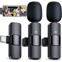 2 беспроводных петличных микрофона USB-C типа C для Android iOS для планшетов