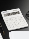 Калькулятор офисный ELEVEN SDC-444XRWH белый с ручкой для офиса