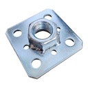 BLACHA 4mm 80x80 PRZYSPAWANA NAKRĘTKA NA PRĘT M24