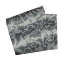 Мужской нагрудный платок серебристого, серого и графитового цвета