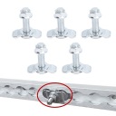 5 ШТУК M10X45MM L TRACK DOUBLE LUG GWINTOWANA ГАЙКА KOLKA DO ПРИЧЕПИ ЛІЖКА ВАНТАЖІВКИ  фото 8