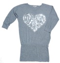 H&M туника CECKIN HEART OVERSIZE 152-158