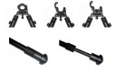 Оружейный упор Германия BIPOD Алюминиевый зажим регулировка BB3